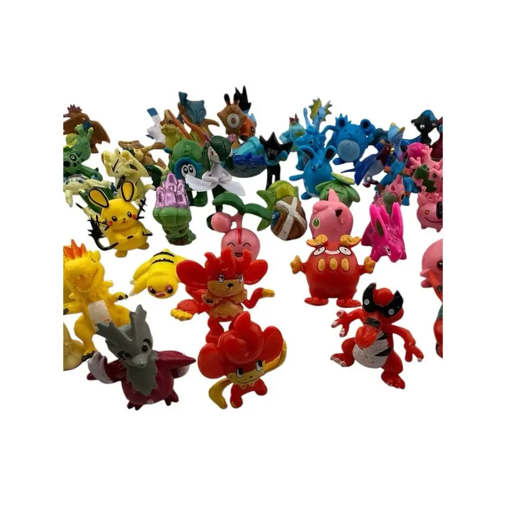Vintage Authentic Pokémon Mini Figure Lot — 111 Figurines Stamped RL China